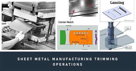 sheet metal trimming process|perforating operation in sheet metal.